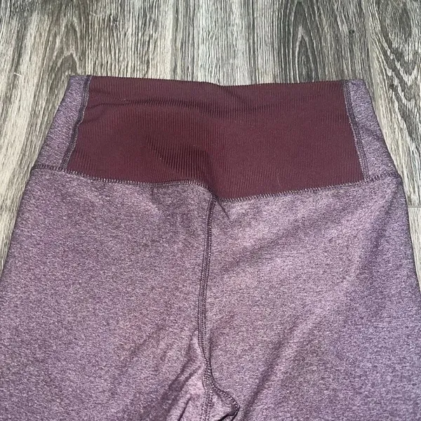 Nike Leggings Women's Burgundy Dri Fit Ten Less Yoga Heather Ankle Ladies - Image 6