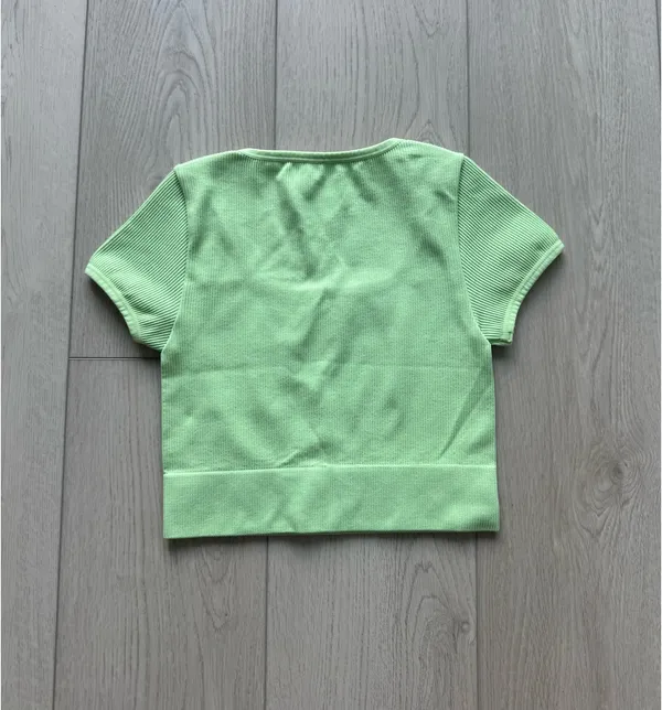 Wild Fable lime green tight athletic crop top women’s XS - Image 2