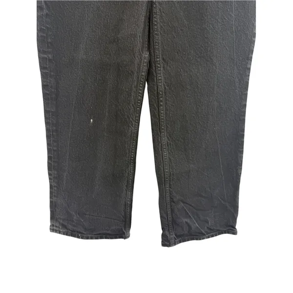 Boyish The Mikey High Rise Wide Leg Jeans Black Beauty Black Size 28 - Image 5