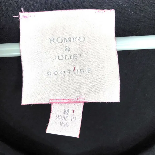 Romeo & Juliet LBD Couture Black Sequin Empire Style Shift Dress - Image 4