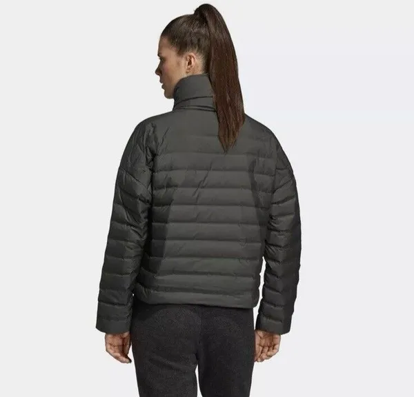 Adidas Varilite RL Jacket L Women's puffer quilted lightweight gray - Image 11