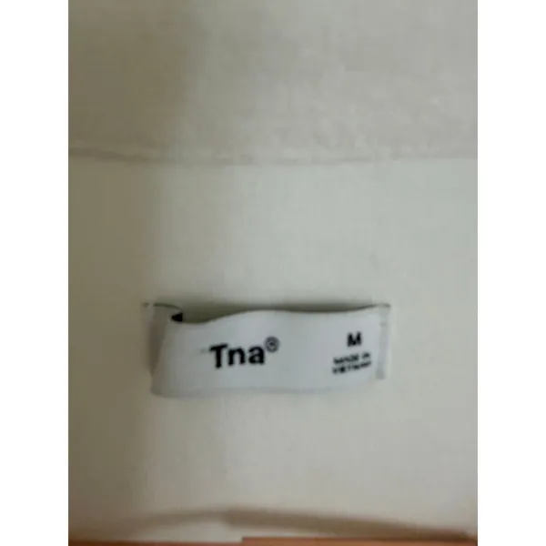 Tna Yale Dress Womens Medium White Terry Cloth Short Sleeve‎ Mini Aritzia 98436 - Image 4
