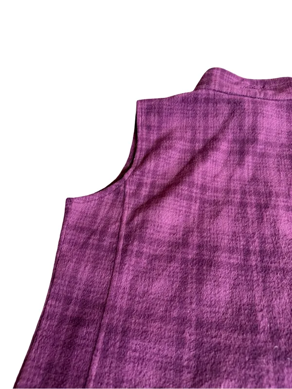 Woolrich Blackberry Hunt Purple Plaid Fleece Vest Full Zip Size M Women's - Image 10