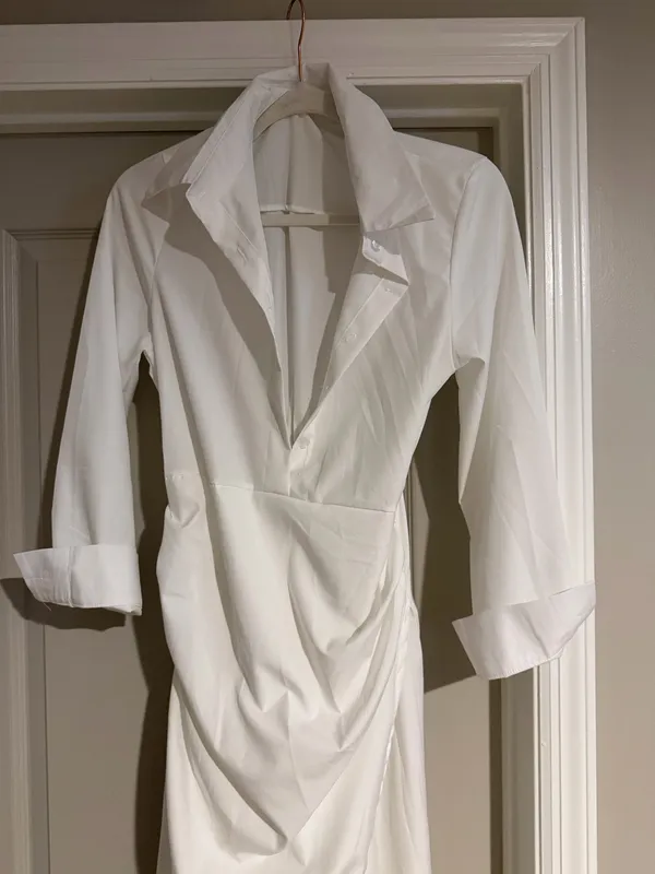 White T-shirt dress - Image 2