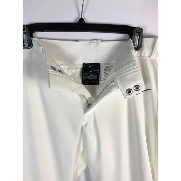 Nike Team Womens M White Softball Baseball Pants Reinforced Knee Belt Loop - Image 6