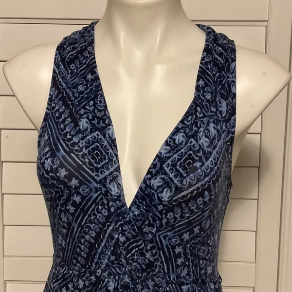 Motherhood Maternity Navy Patterned Maxi Dress - Image 2