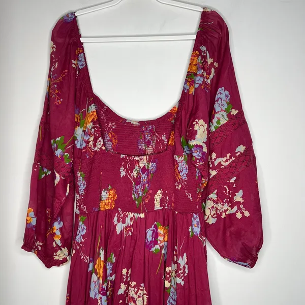 Free People Floral Morning Glory Maxi Dress Size Large - Image 6