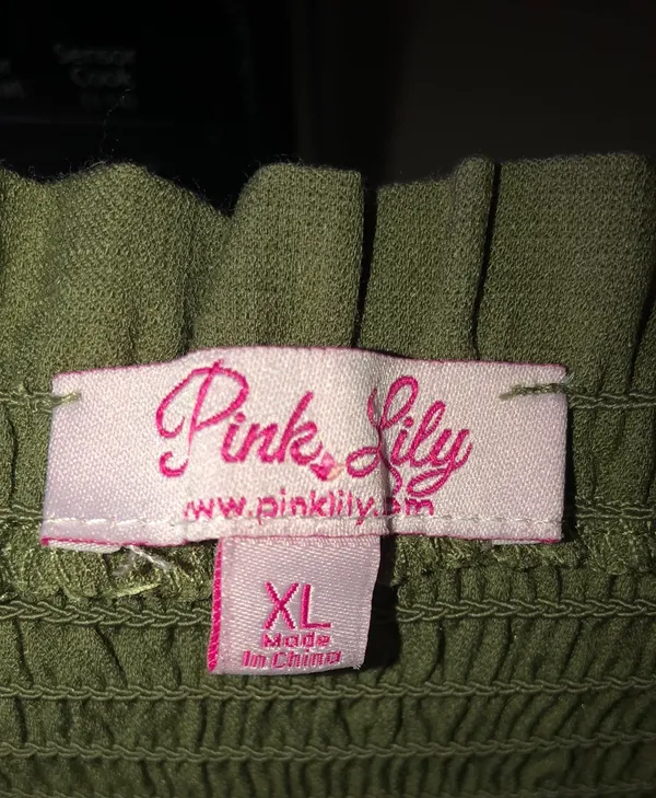 Pink Lily Jumpsuit Wide Leg XL Green - Image 9