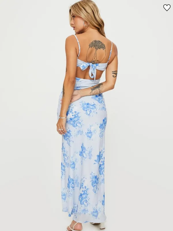 Princess Polly Hamri Maxi Dress‎ White & Blue Floral - Size 4 - NEW With Tags. - Image 2
