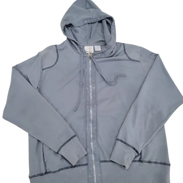 Set Active Y2K Blue Zip‎ Up Hoodie Size Large - Image 8