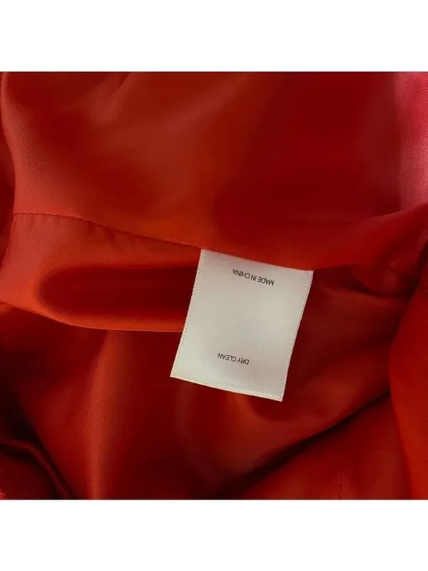 A Loves A Women's Red Wool Belted Coat Size Small - Image 9