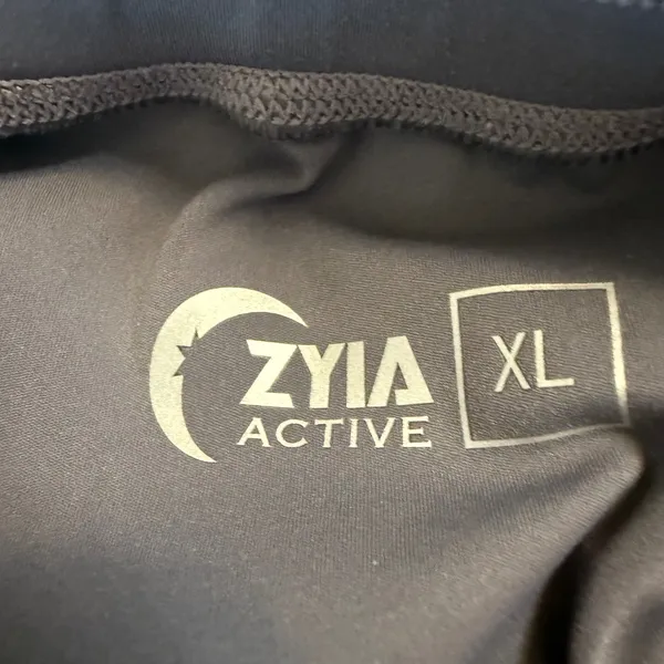 Zyia Active Womens Everywhere‎ Zipper Joggers Grey XL Drawstring Athletic Pants - Image 3