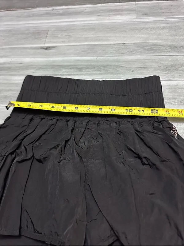 FP Movement by Free People Black Smocked-Waist Athletic Shorts SP - Image 6