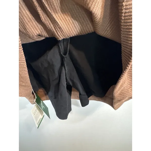 Halara AuraCord Cloud Brown Corduroy Skirt with Built-in Shorts Women M Long NWT - Image 5