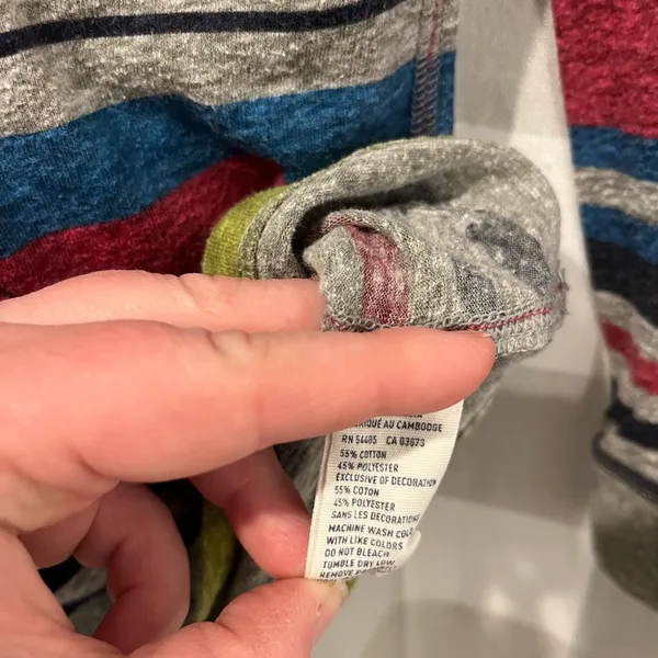American Eagle Outfitters Multicolor Striped Long Sleeve Tee - Image 4