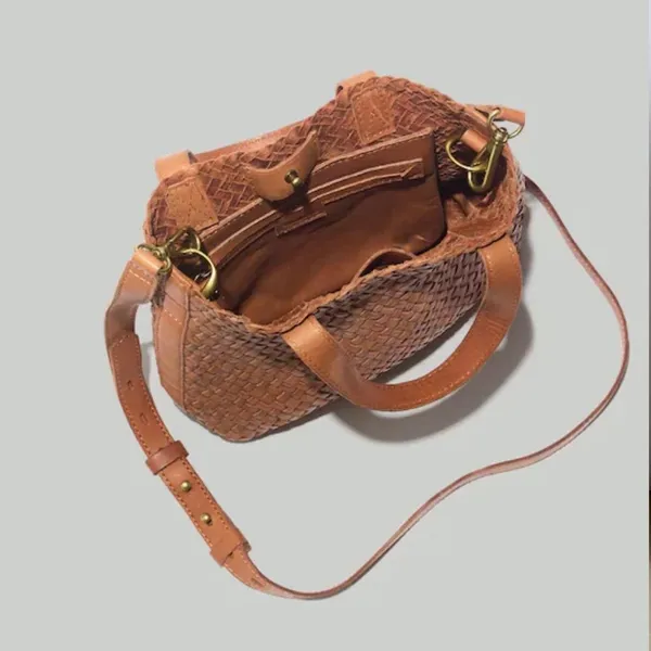 Madewell The Small Transport Crossbody: Woven Leather Edition - Image 9