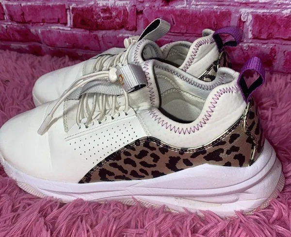 Women's Clove Nursing Shoe Size 8 White Leopard Purple‎ - Image 9