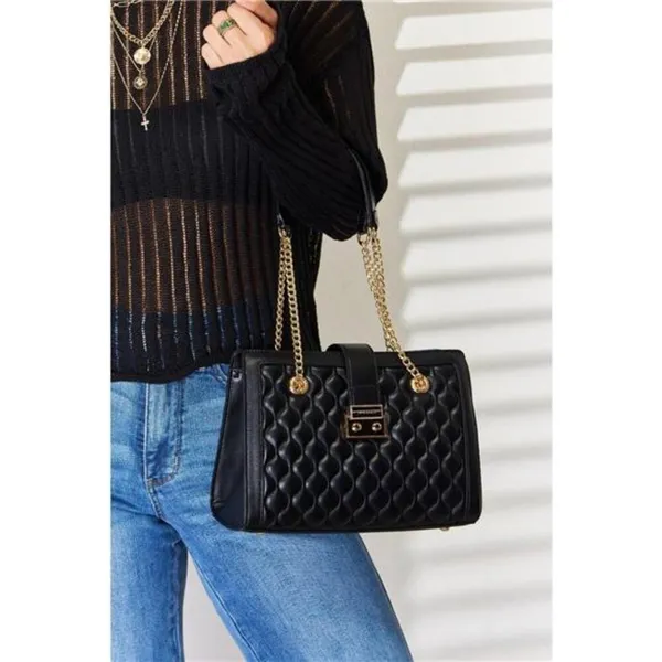 David Jones Quilted‎ PU Leather Handbag - Image 5