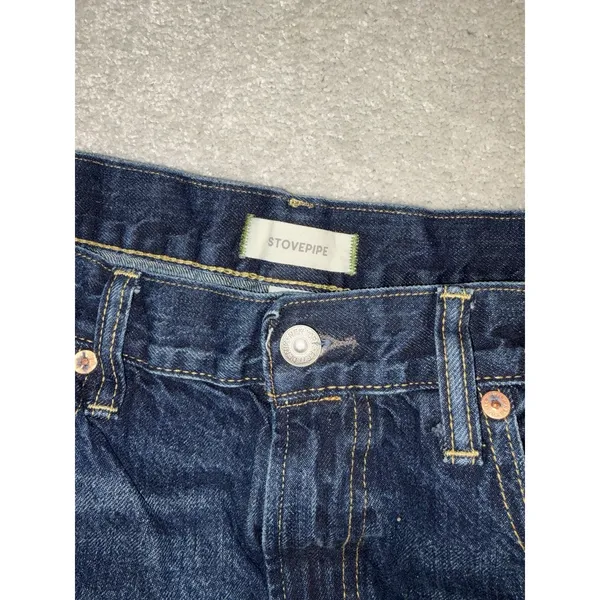 AE 77 American Eagle Dark Wash Stovepipe Women's Jeans Size 12 Reg - Image 4