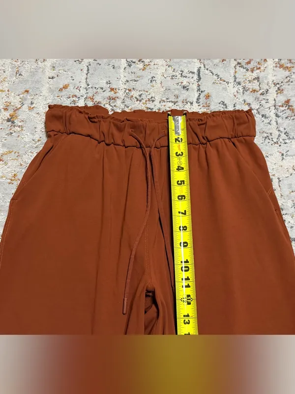 Lululemon Stretch High Rise Joggers Dark Terracotta Size 8 - Image 7