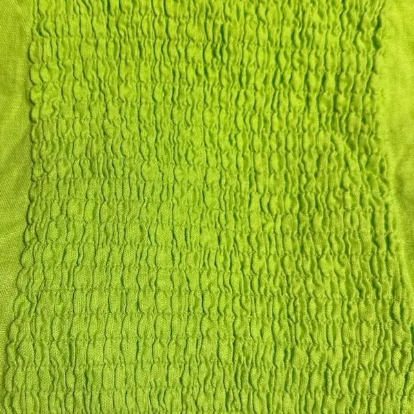 Women’s XXL "A New Day" Ruffled Crop Top, Off the Shoulder, Lime Green XXL - Image 7