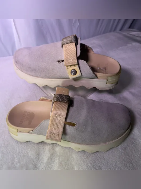 Sorel Women's Taupe Suede Slip-On Clog Mule - Image 5