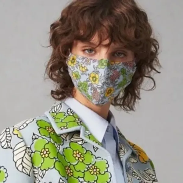 ✨NIP Tory Burch Floral Two Layer Adjustable Mask Face Cover✨ - Image 7