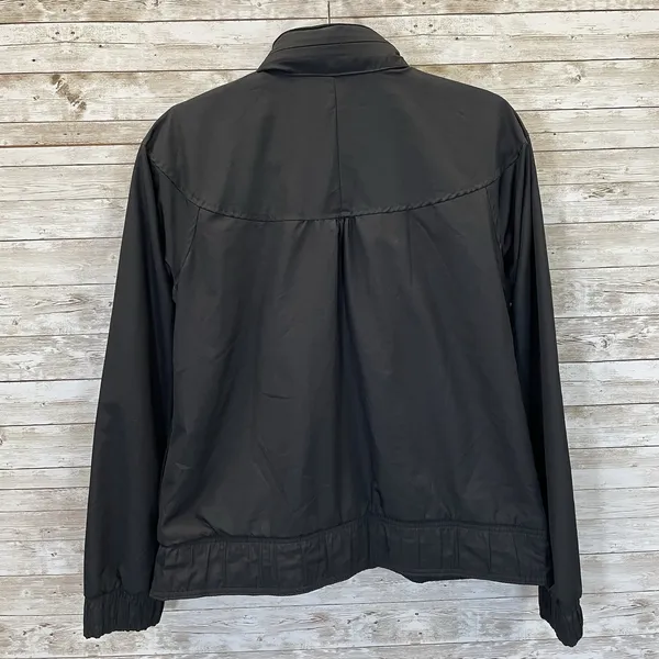 Nike Womens M Jacket‎ Reversible Black Fit Dry Hidden Hood Running Cycling Logo - Image 3