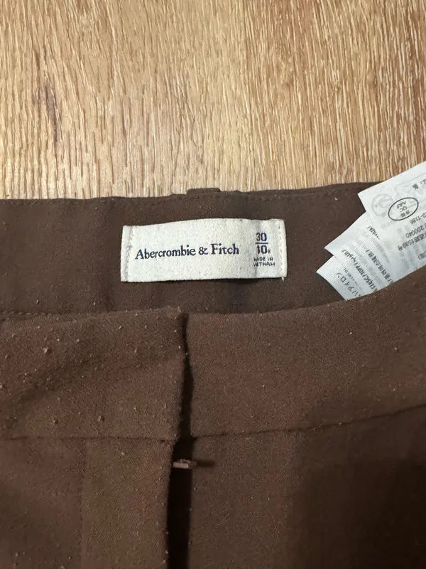Abercrombie & Fitch Tailored Wide-Leg Dress Pants - Image 2