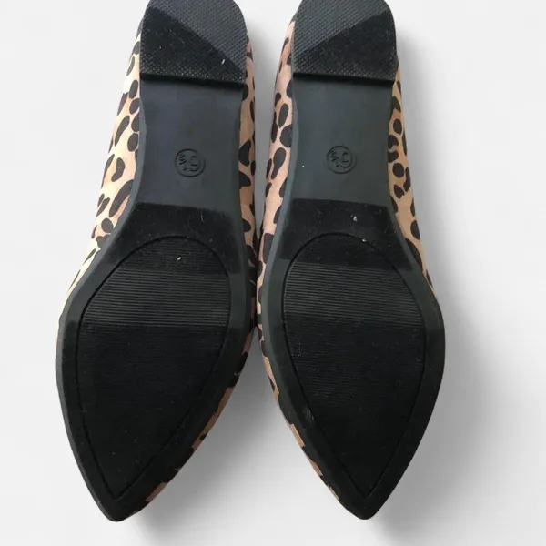 NWT Leopard animal print ballet ballerina flats bow detail pointed toe-6.5 #coquette - Image 5