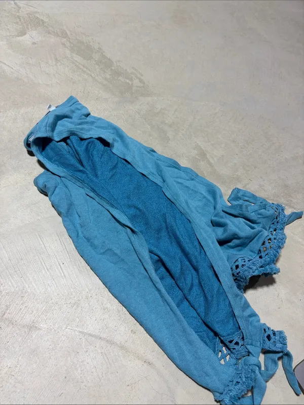 Victoria’s Secret NWTBlue Sleeveless Crochet Hem Tank Top LARGE - Image 10