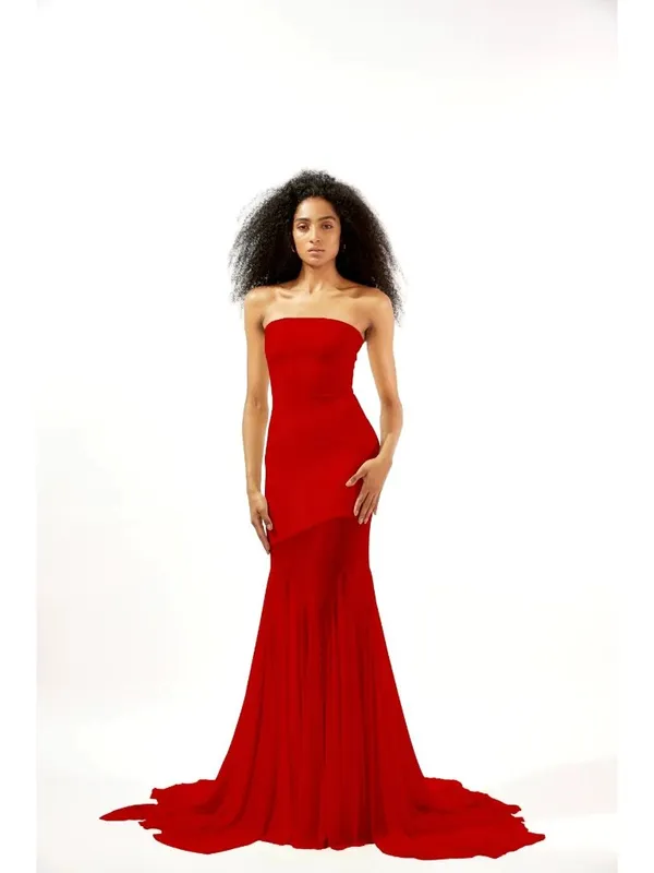 Deme by Gabriella Dahlia Gown in Maroon Small New Womens Maxi Long dress - Image 12