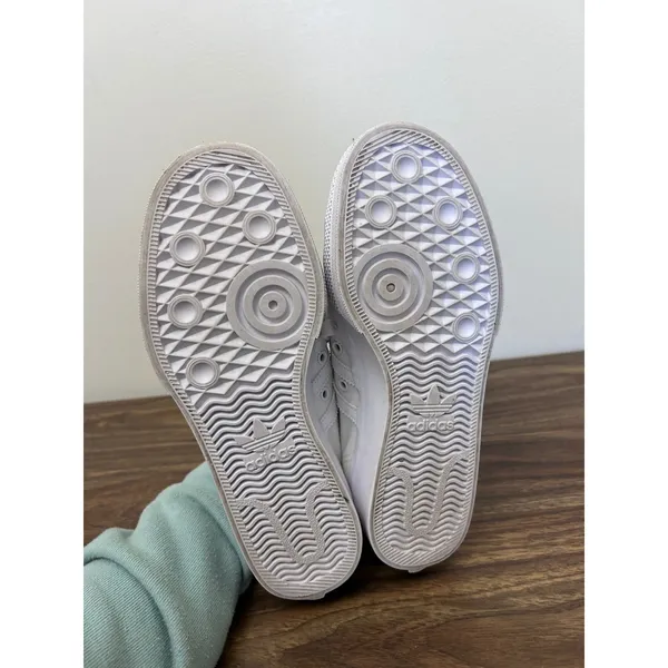 Adidas Nizza Platform White Canvas Low Top Sneakers Women US 7.5 - Image 6