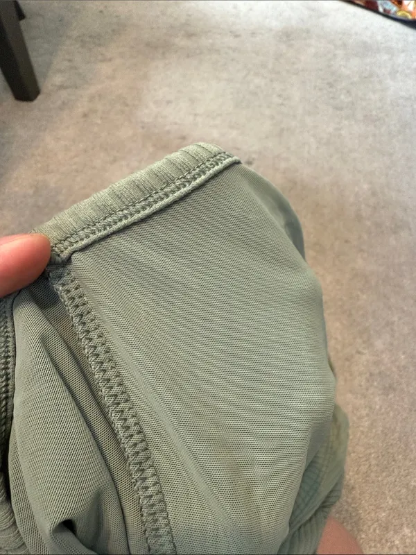 Victoria’s Secret Sport Green Ribbed Henley Racerback Thong Bodysuit Size S - Image 5