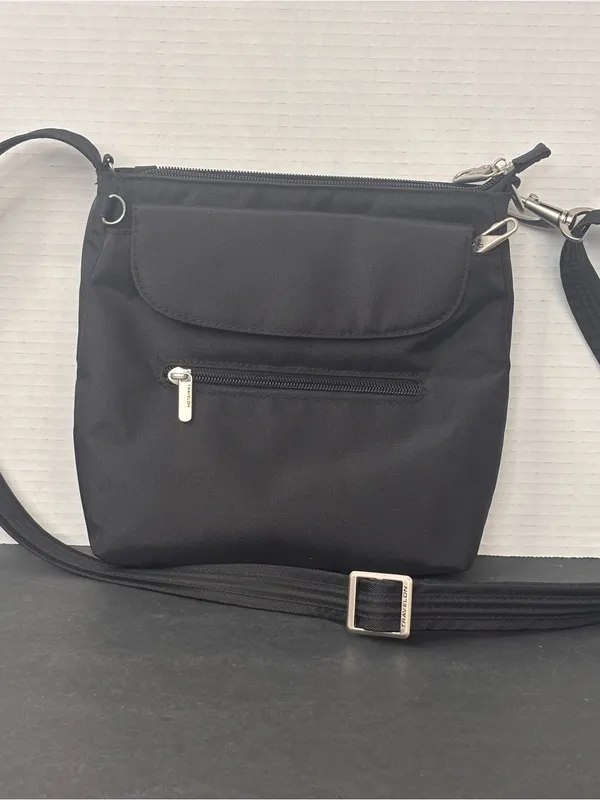 Travelon Anti-Theft Classic Mini Shoulder Bag Black RFID Crossbody Travel - Image 2