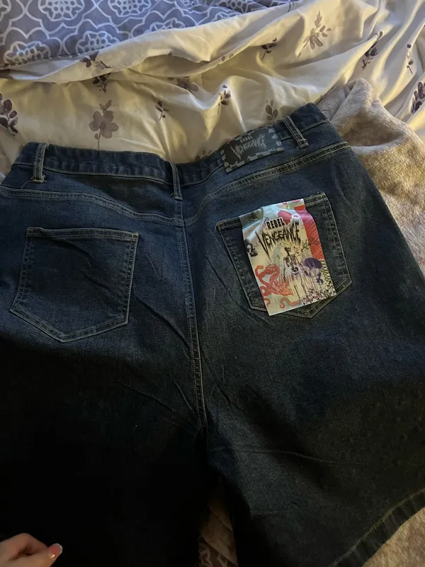 Studded jorts Blue Size L - Image 2
