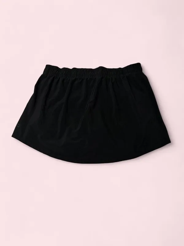 all in motion Black Elastic Drawstring Mini Skort - Image 2