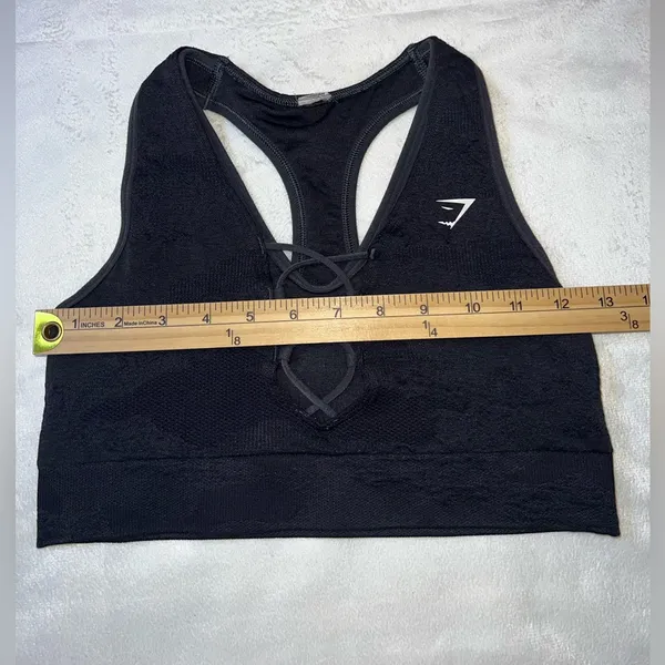 Gymshark Women's Black Sports‎ Bra Size Small - Image 3