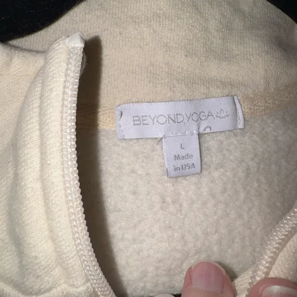 Cream Half-Zip Sweater - Image 2