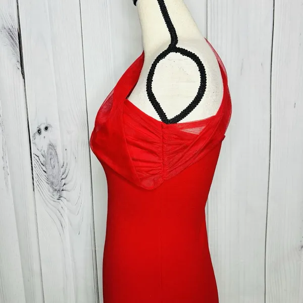 Lucy in the Sky Mini Dress Sz S Red Cocktail Party Night Out - Image 5