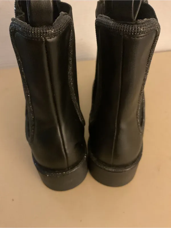 Steven By Steve Madden women Black Chelsea Platform Ankle Boots US 8.5 - Image 6