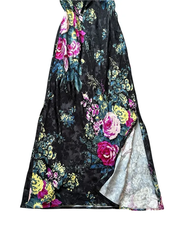 Anthropologie Floral Midi Slip Dress 90s Y2K Fairy Grunge Boho Whimsigoth - Image 4