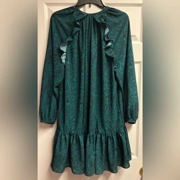 Rebecca Minkoff Floral Ruffled Mini Dress Size Medium - Image 6
