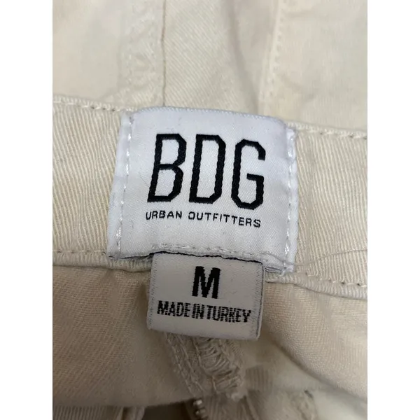 Urban Outfitters BDG White High Waist Jogger Utility Cargo Trousers Pants Size M - Image 3