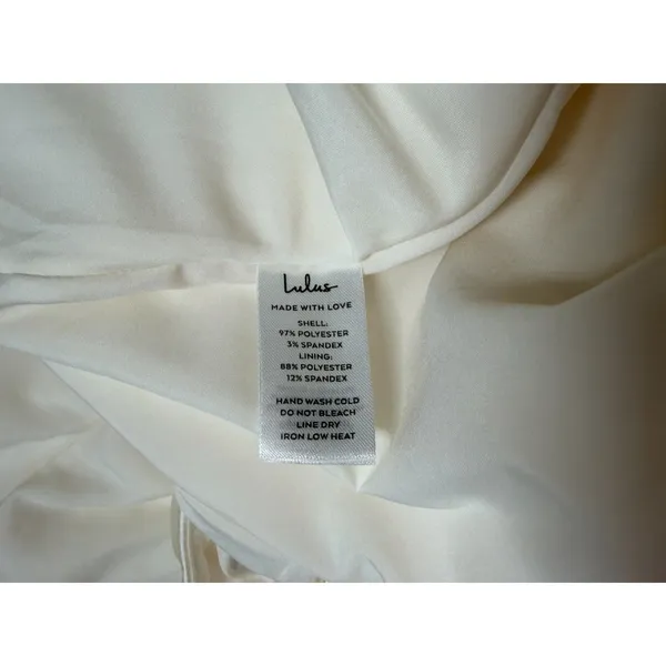 Lulus Elegant Cream Halter Maxi Dress Women Large - Image 10