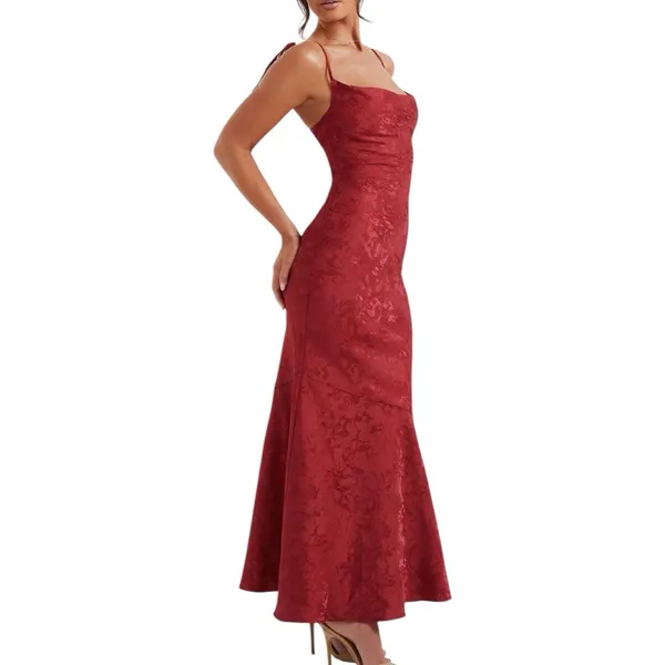 NWT Babyboo Whitney Maxi Corset Dress Red Size XL - Image 2