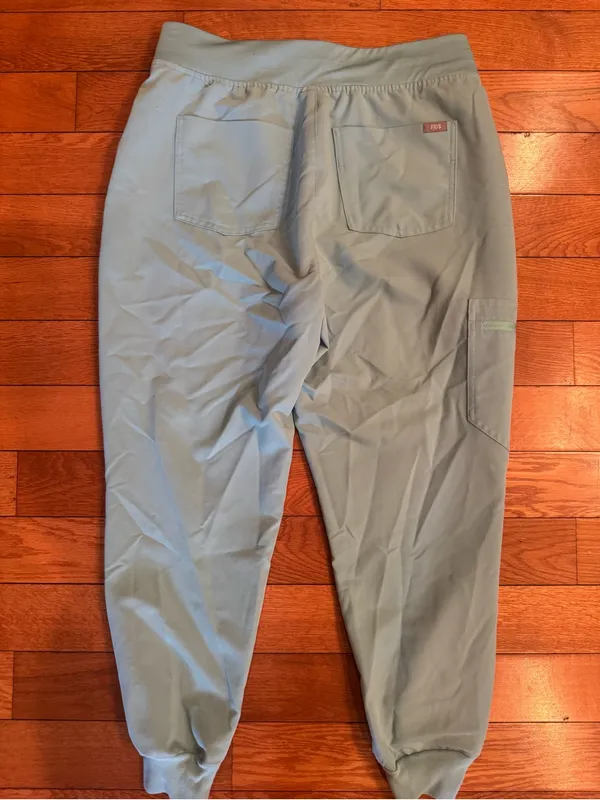 FIGS Zamora Jogger Scrub Pants Seafoam Green - Size Large Petite (LP) - Image 5