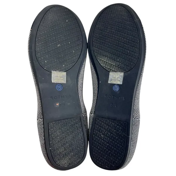 Rothy’s The Square Flats | Tuxedo Black & Ivory - Image 8