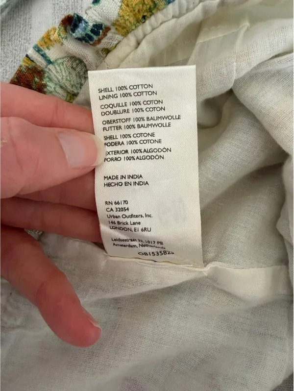 By Anthropologie Twist Crop Top Size Medium Bra Top Only Smocked Floral Ruffle - Image 6