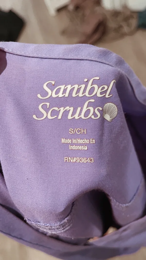 Purple scrub shirt - Image 5